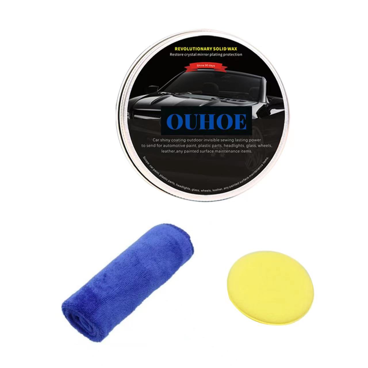 Car Ultra Nano Repairing Polishing Wax 120G with Sponge and Towel