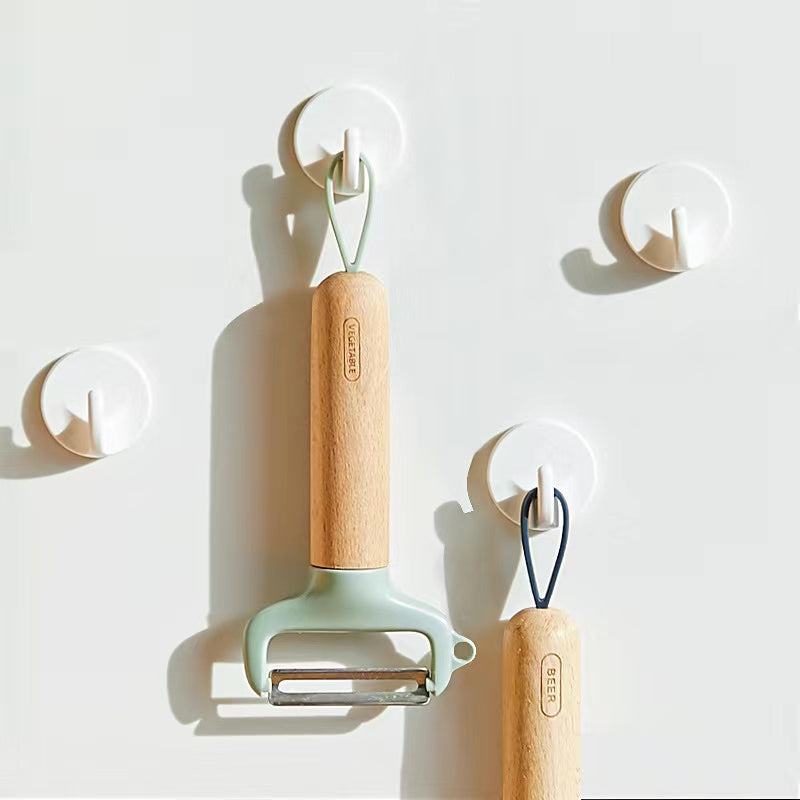 4pcs Magnetic Hooks Coat Hat Keys White Hanger Home Ornaments Organizer Supplies
