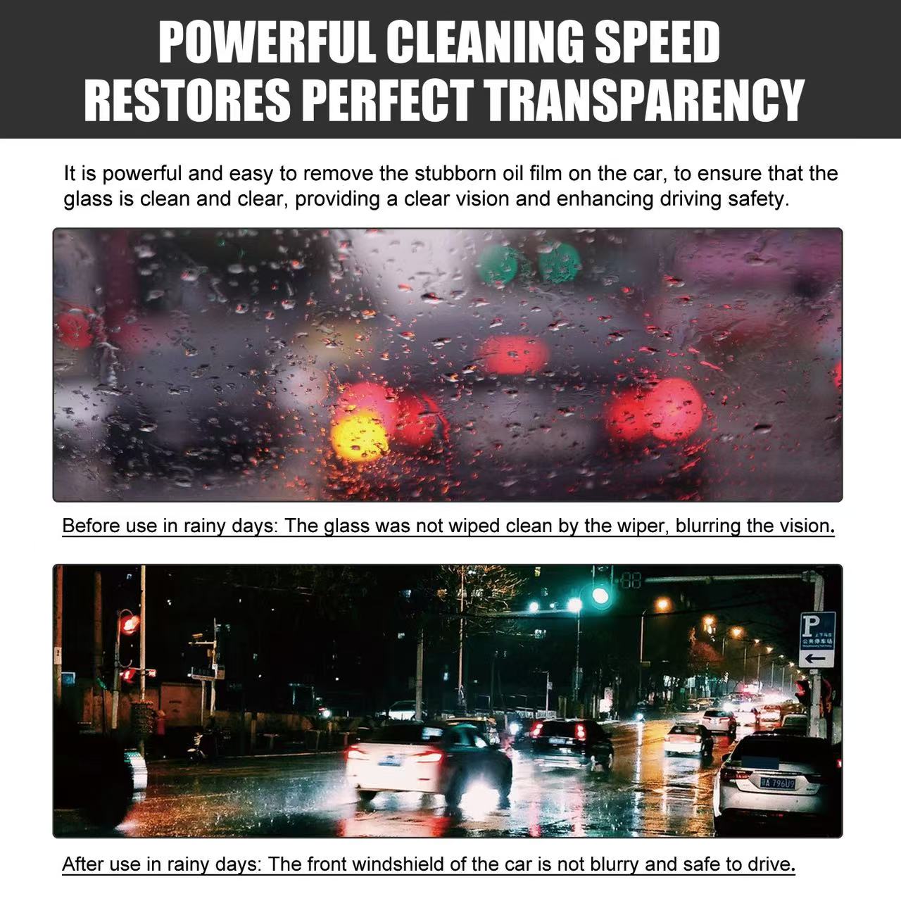 Car Glass Oil Cleaning Removal Cream Paste Windshield Water Spot Remover