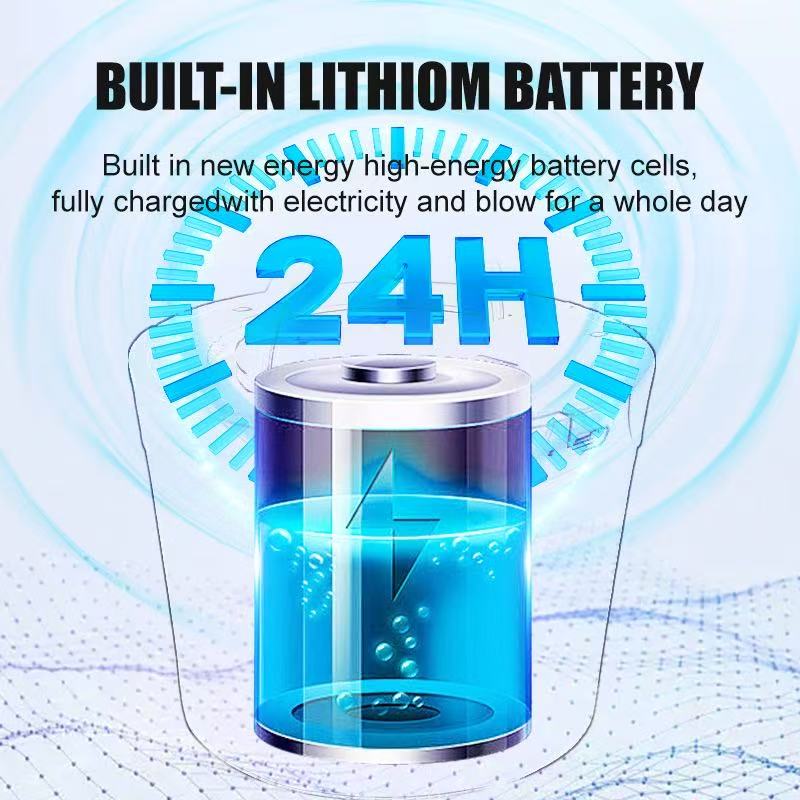 Fly Repellent Fan Light LED Table Lamp with Soft Blades for Indoor Outdoor Use