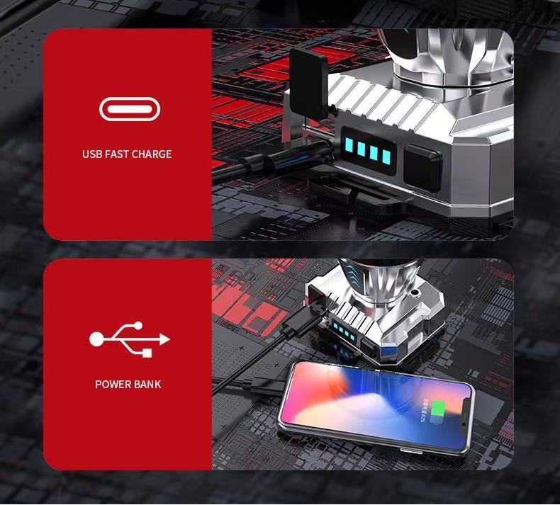 New Upgraded Multifunction High Power LED Headlamp/Powerbank Super Bright Adult Motion Sensor Headlight