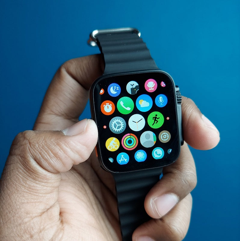 Ultra 1.99 inch Ocean Silicone Band Smart Watch Support Heart Rate