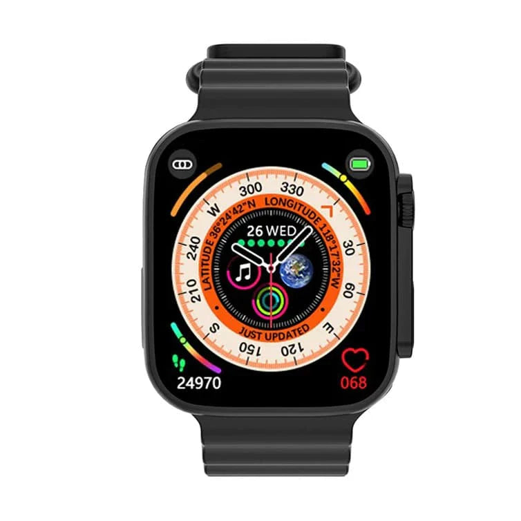 Ultra 1.99 inch Ocean Silicone Band Smart Watch Support Heart Rate