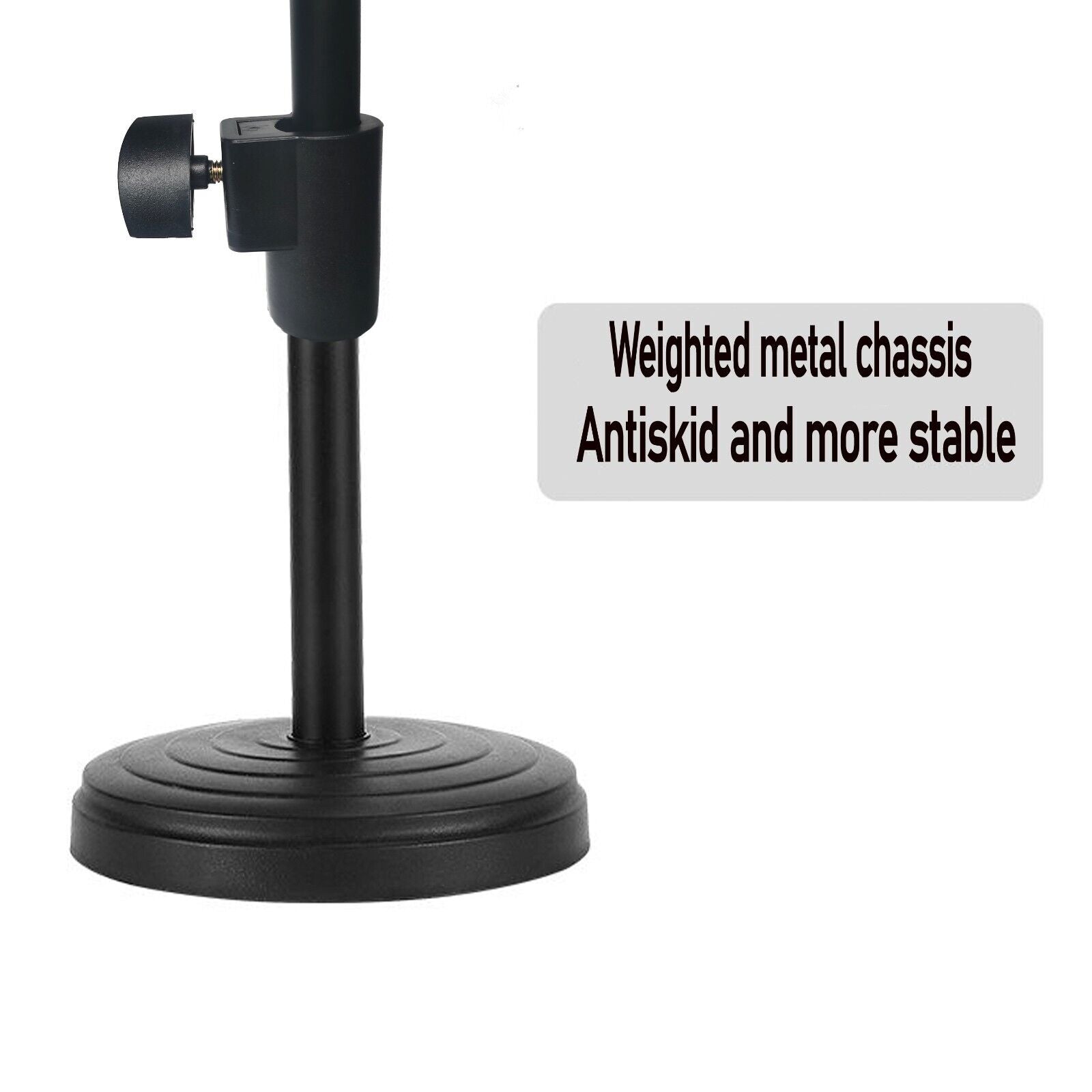 24MM-38MM Adjustable Detachable Desktop Short Phone Heavy Disc Stand