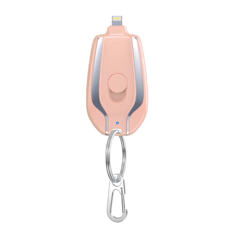 Keychain Portable Mini Power Bank Emergency Pod Charger For Phone 1500mAh