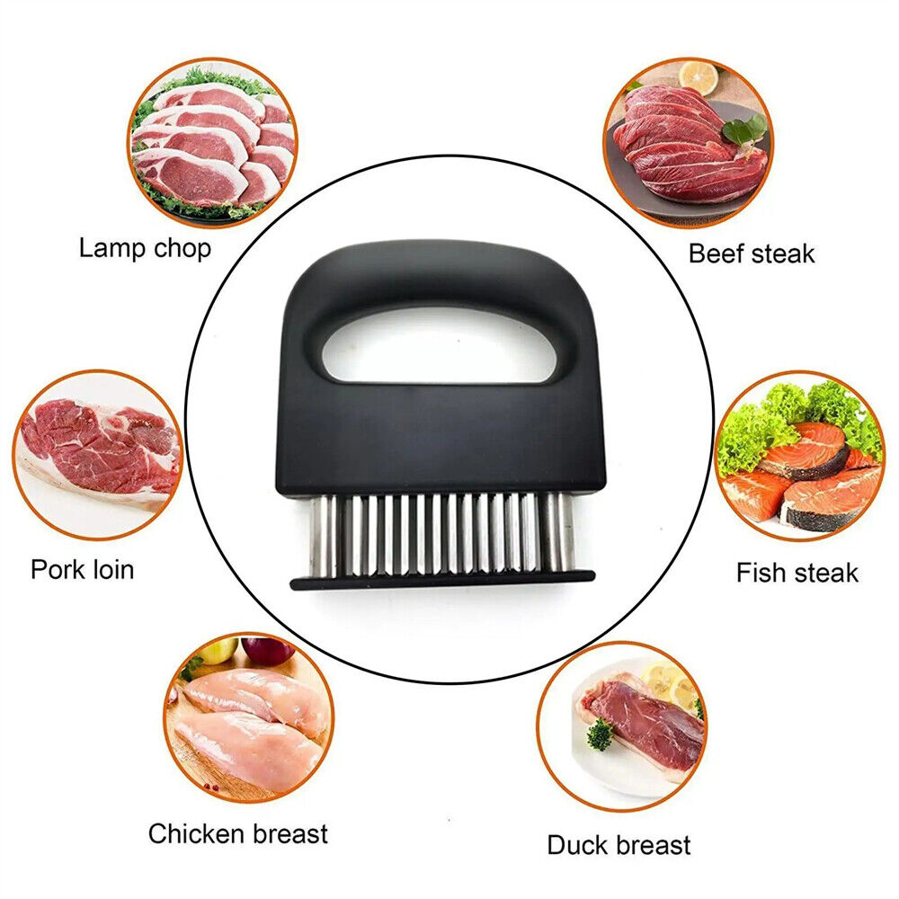 48-Blade Stainless Steel Meat Beef Tenderizer Jaccard Steak Chicken Pouch Hole