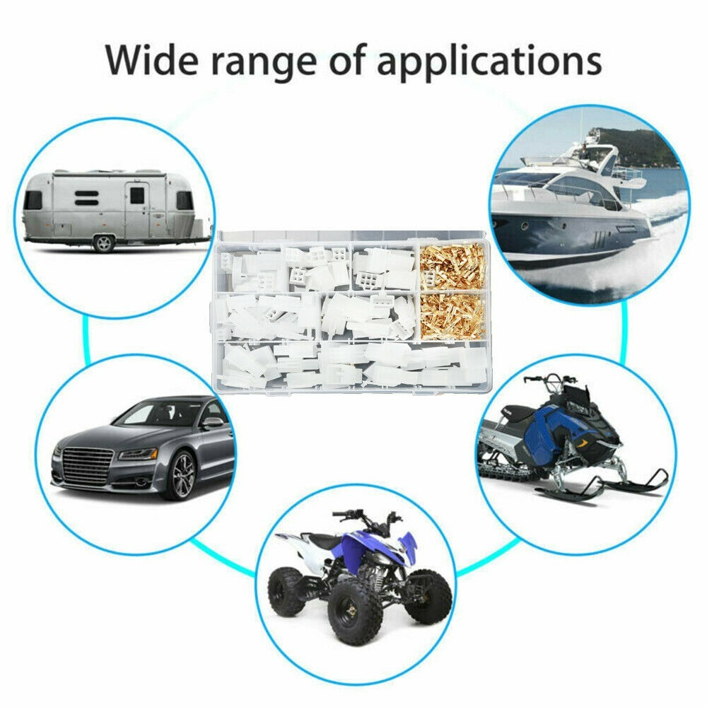 380x Wire Connectors Terminals Car Electrical 2.8mm 2 3 4 6 Pin Terminal Durable