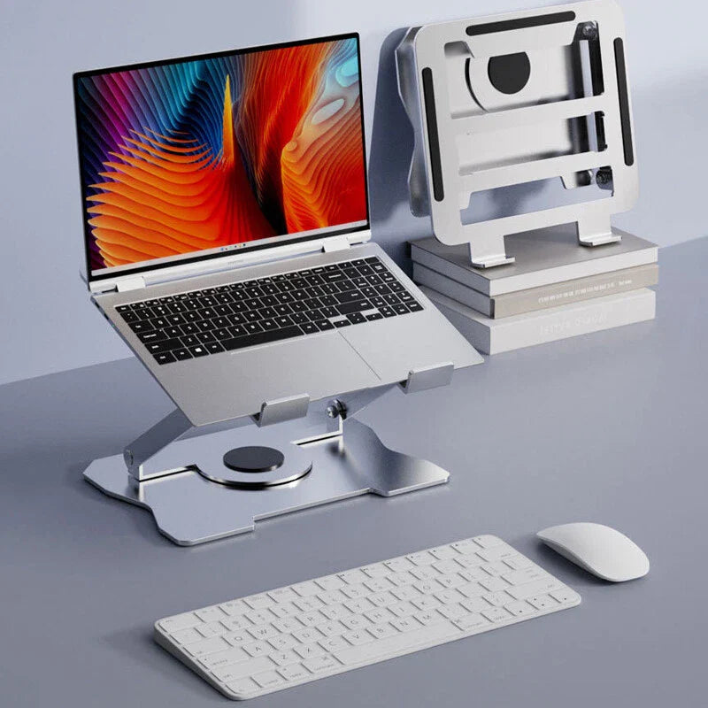 360° Rotating Adjustable Laptop Stand Ergonimic Foldable Laptop Riser for Desk