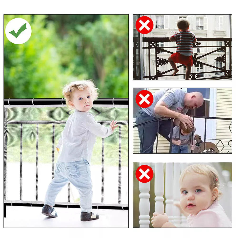 2M/3M Multi-function Balcony Safety Mesh Children Protector Fence Banister Guard Net