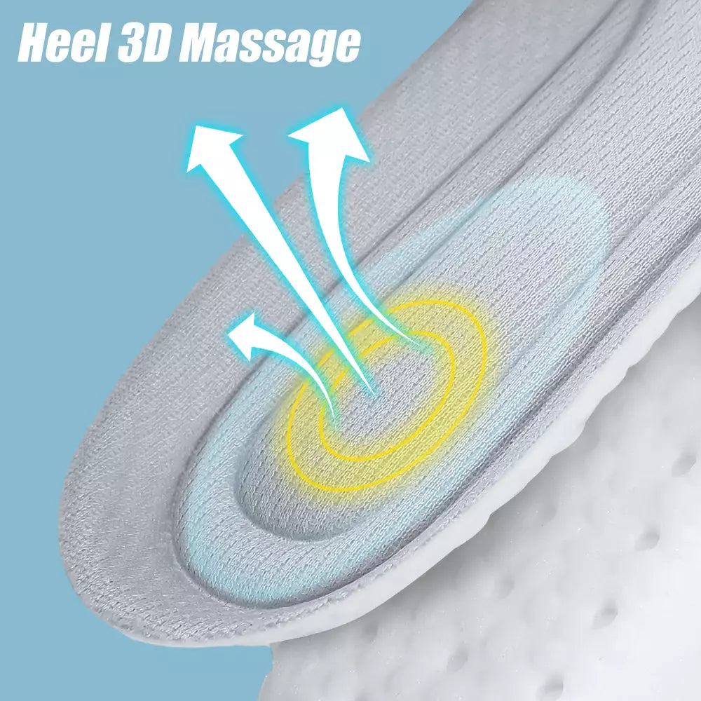 Memory Foam Insoles Air Cushion Foot Shock Shoe Pads Increase Height Sports Soft
