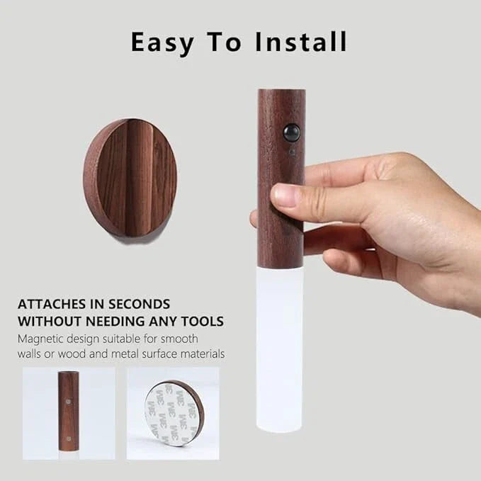 Motion Sensor Night Lights Magnet Body Sensor Hallway Night Lights Rechargeable