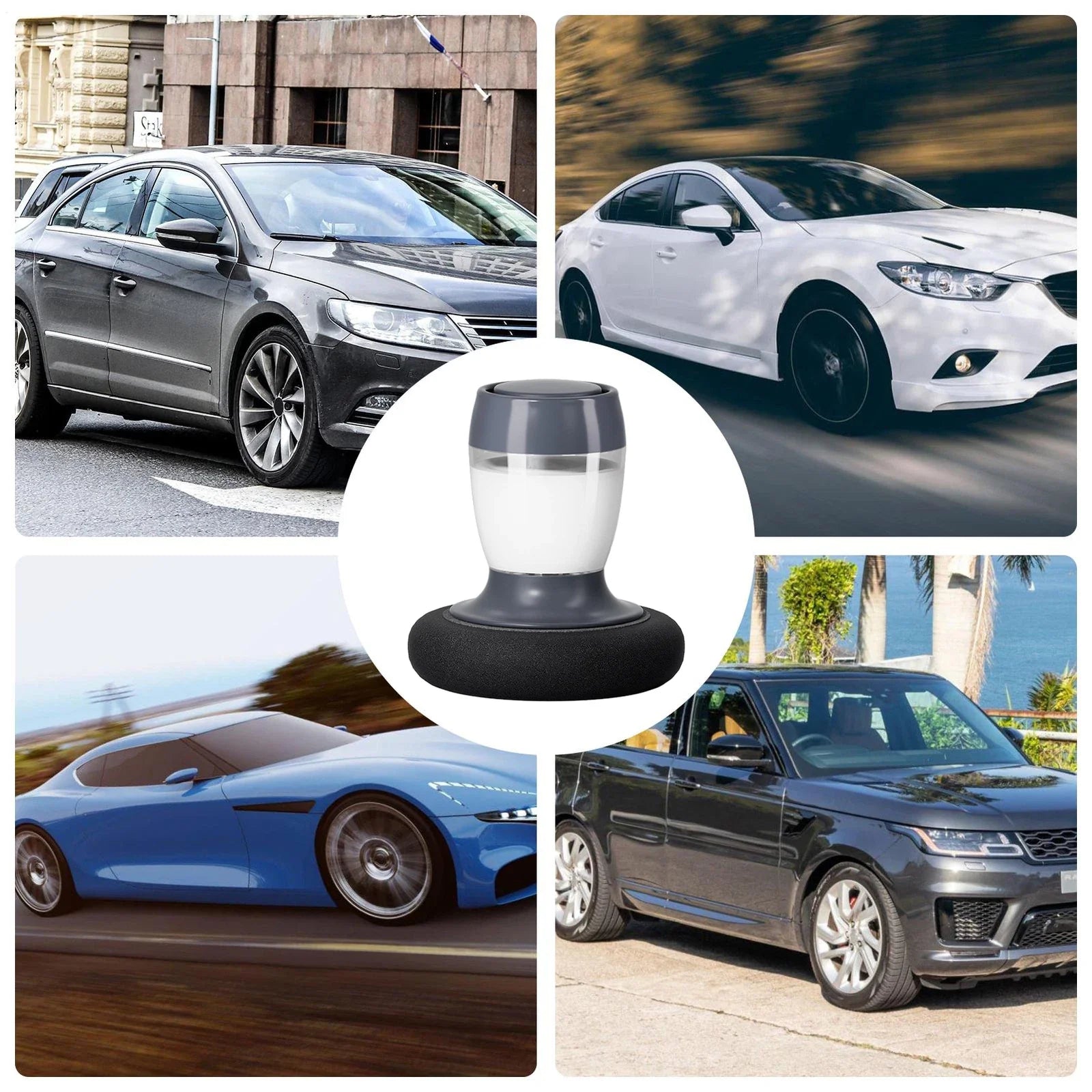 Car Polisher Comfortable Grip 70ml Portable Polishing Waxer Machine