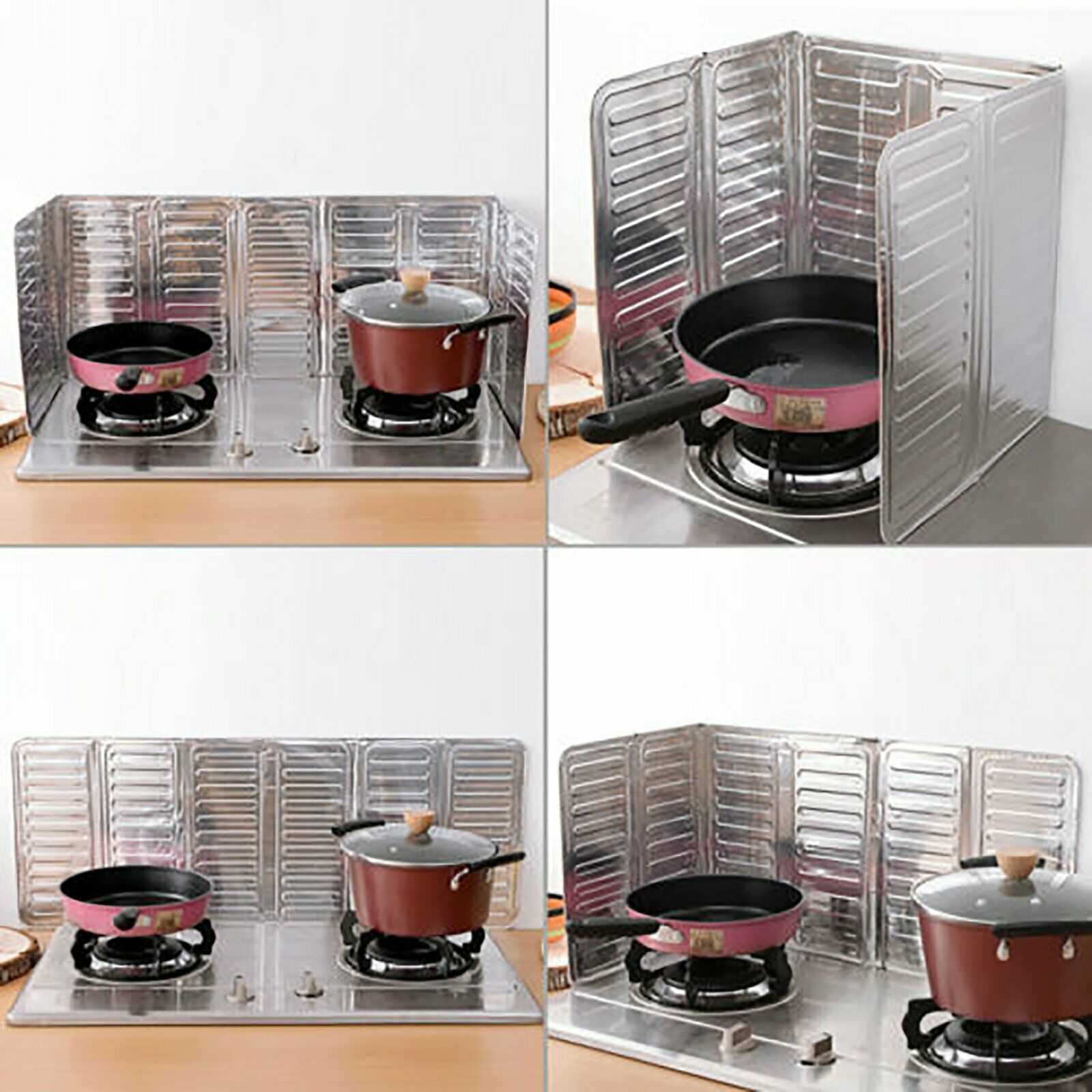 2PC Kitchen Oil Splash Guard