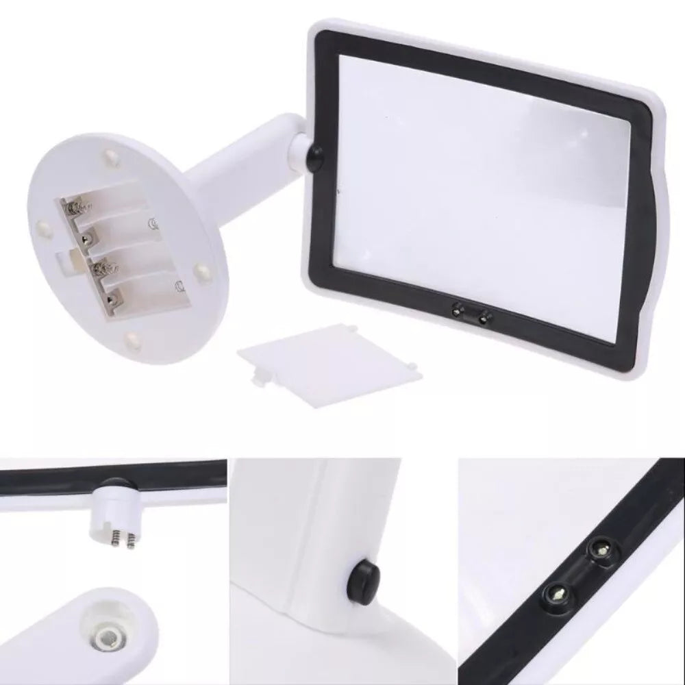 360° Brighter Viewer LED Screen Magnifier Vertical Magnifier Reading