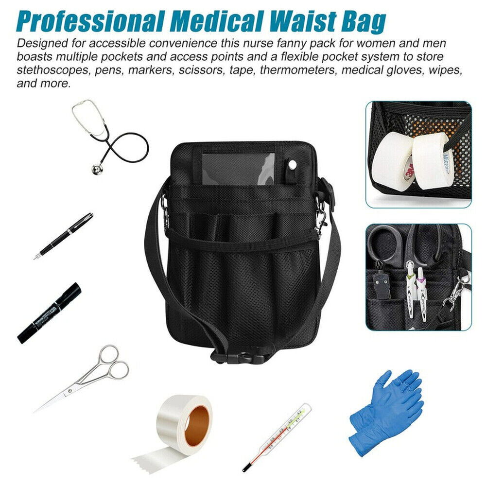 Nurse Storage Practical Waist Bag Pocket Belt Organizer Pouch Pack Tool Unisex