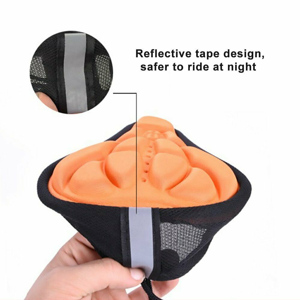 2PCS 3D Silicone Gel Cycling Saddle Seat Cover
