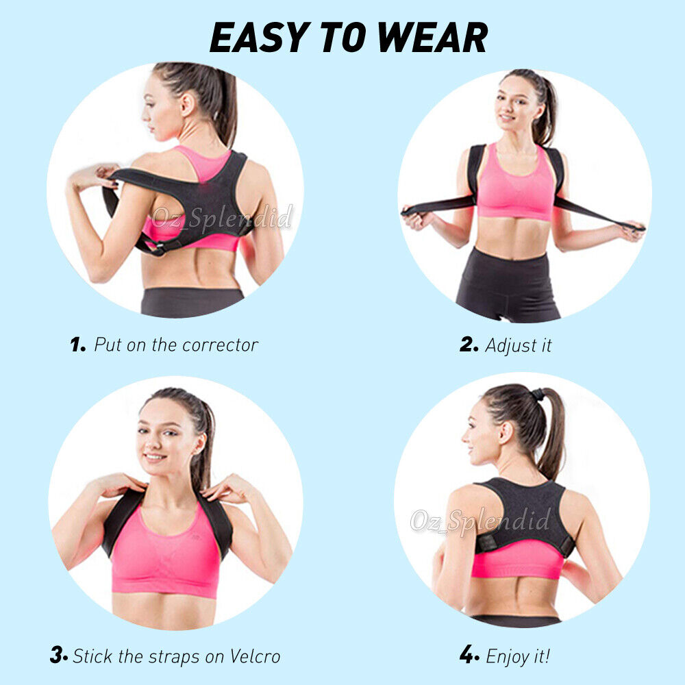 Posture Corrector Adjustable Back Shoulder Belt Support