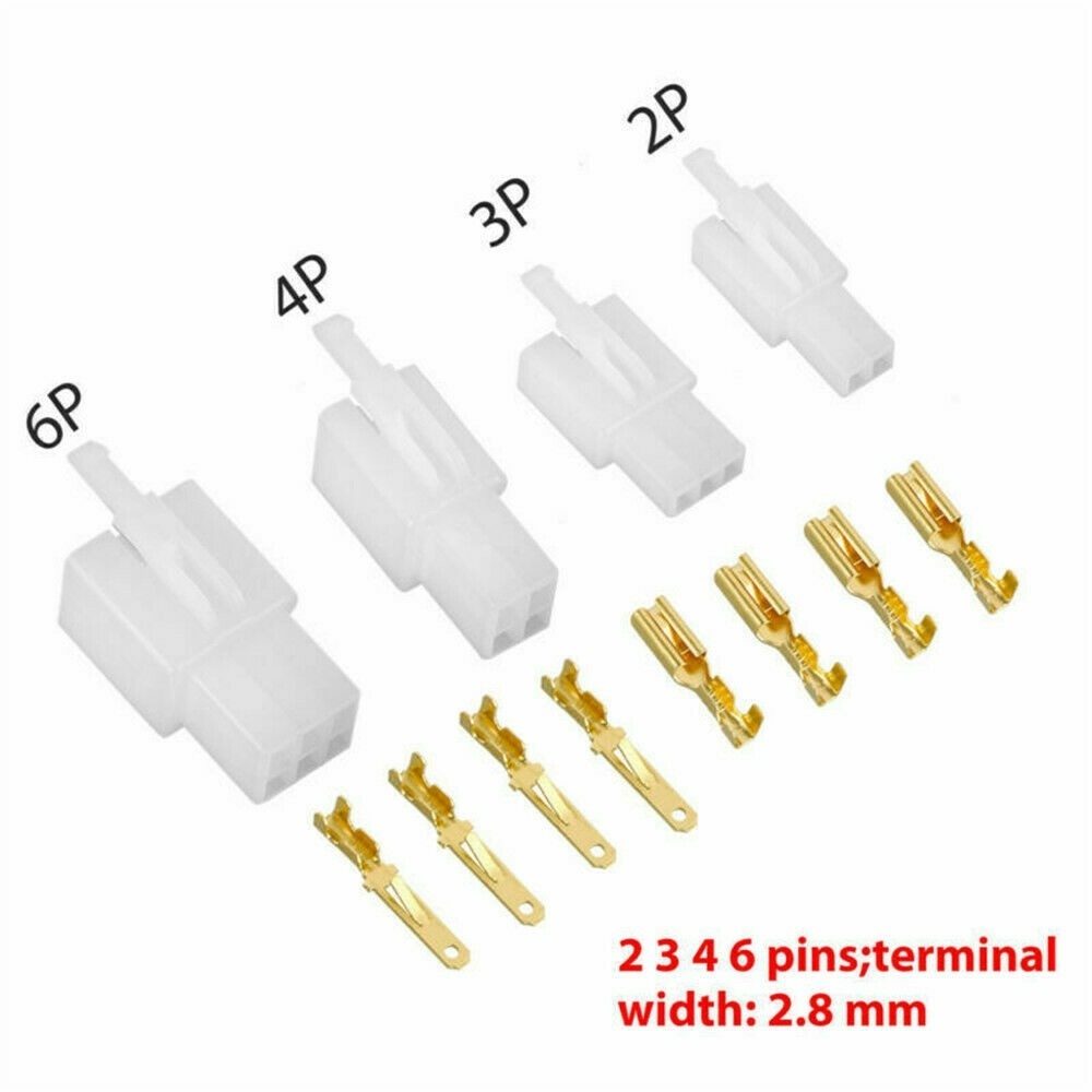 380x Wire Connectors Terminals Car Electrical 2.8mm 2 3 4 6 Pin Terminal Durable