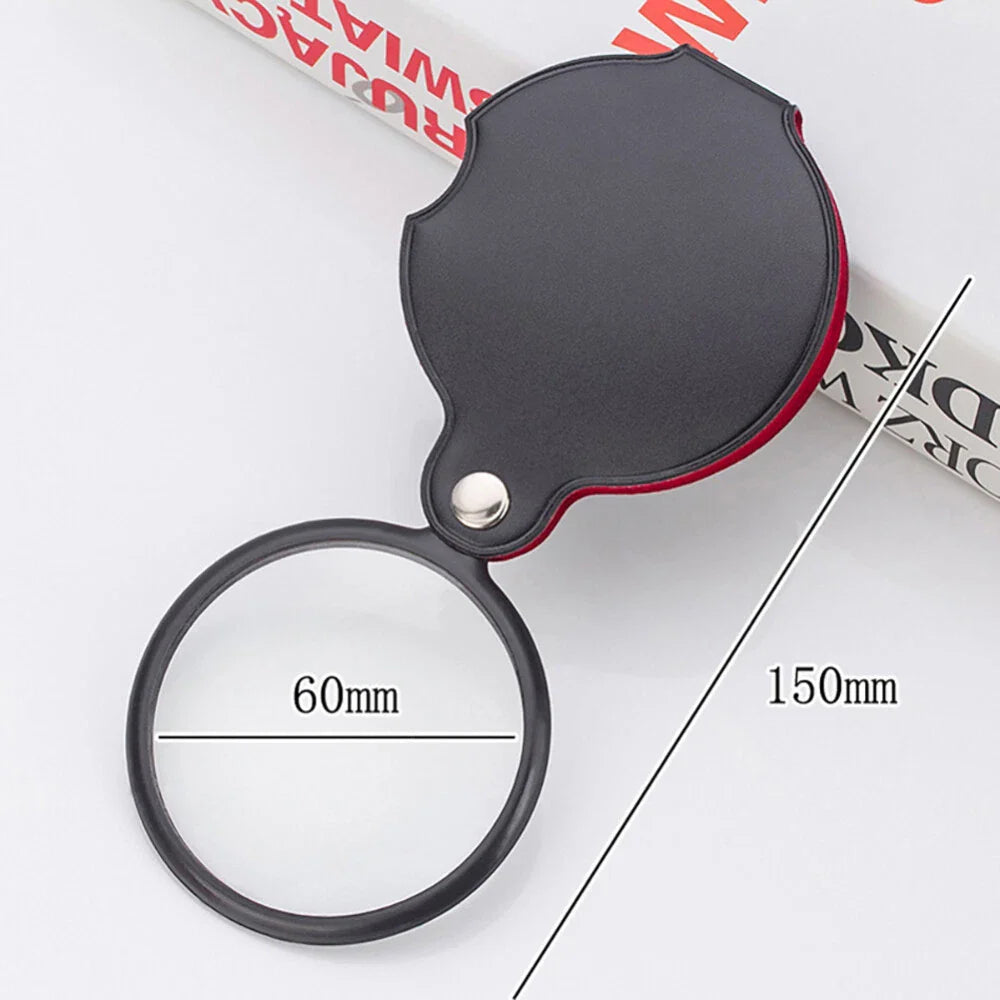 20X Small Magnifying Glass,Mini Pocket Magnifier Folding Magnify Glass Loupe