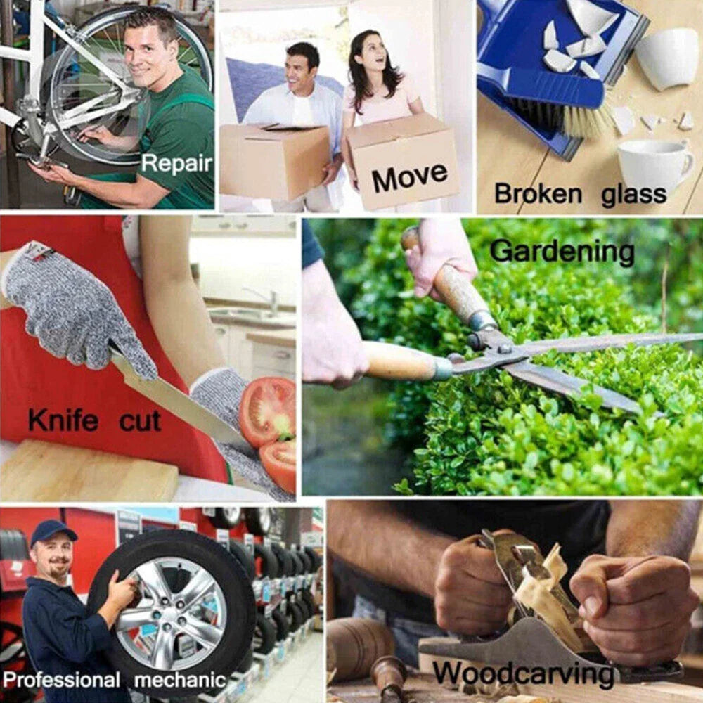 Level 5 Safety Stainless Steel Cut Proof Stab Resistant Wire Metal Mesh Butcher Glove