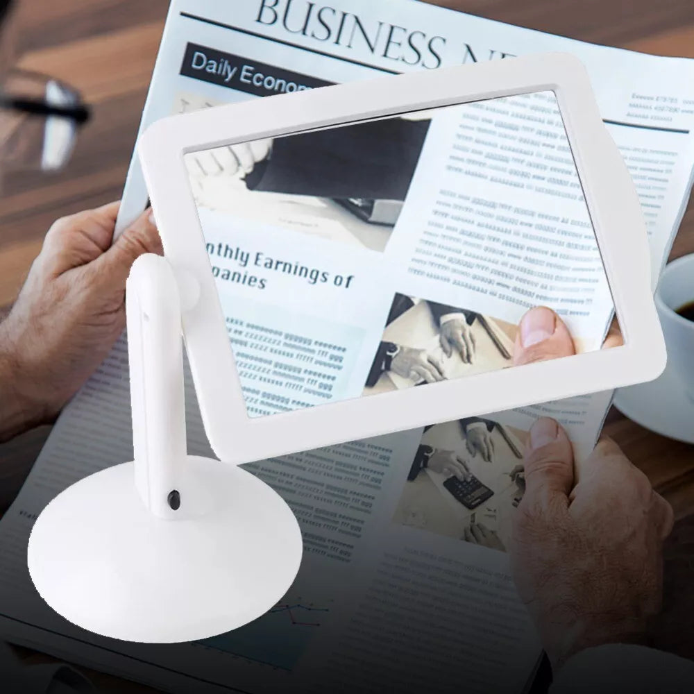 360° Brighter Viewer LED Screen Magnifier Vertical Magnifier Reading