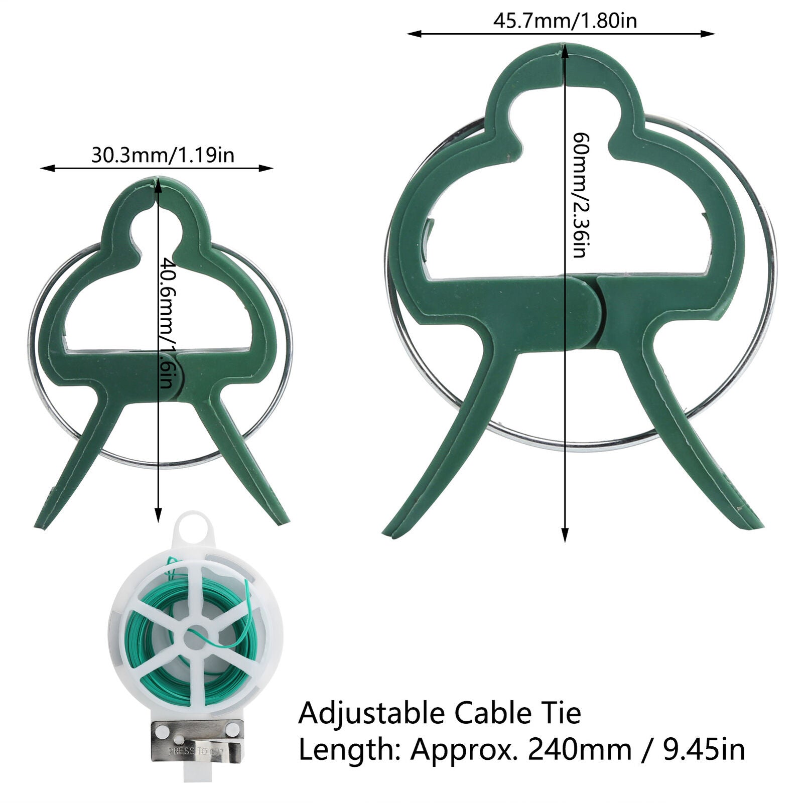 31PCS/Set Plant Binding And Clip Set Plant Support Clips Grafting Tools