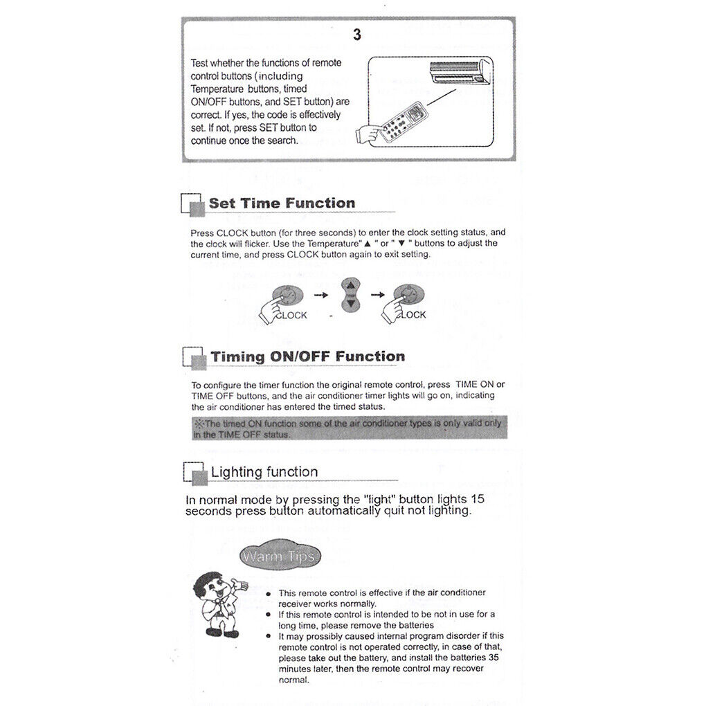 Universal Wireless Ac Digital Lcd Remote Control For Air Condition