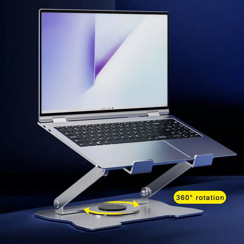 360° Rotating Adjustable Laptop Stand Ergonimic Foldable Laptop Riser for Desk