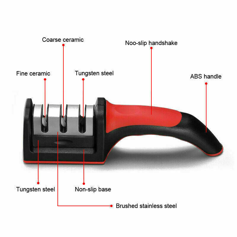 3 Stage Diamond Knife Sharpener Tool