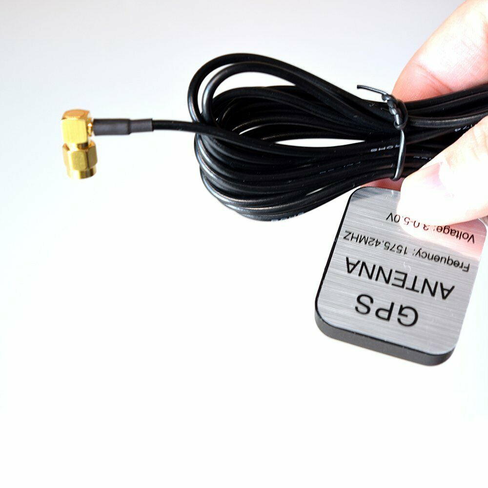 GPS Antenna SMA Male Plug Active Aerial Extension Cable for Navigation Head Unit