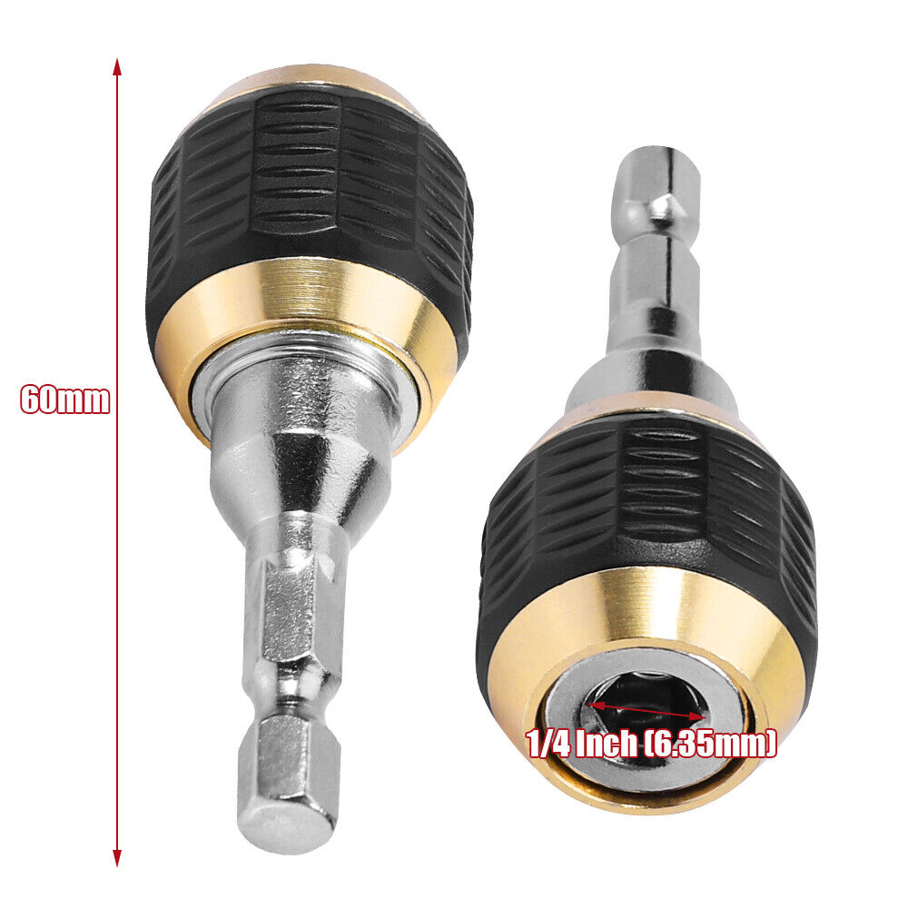 Hex Handle Quick Change Joint 1/4 Electric Hand Drill Big Head Pop-up Rod Bar