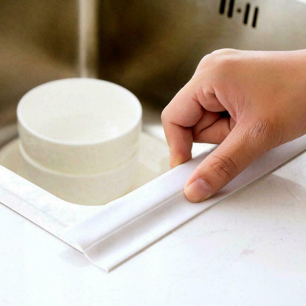 38MM*3.2M Kitchen Corner Sealant Tape Roll Waterproof Adhesive Sink Stove Gap Sticker Tool