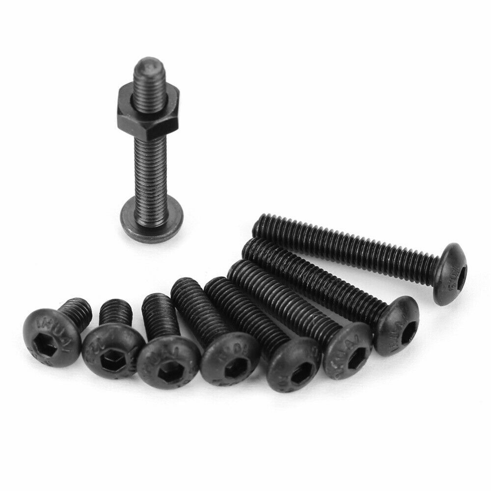 300x M3 Black 10.9 Grade Button Head Hex Socket Screw Bolt Nut Assortment Kit