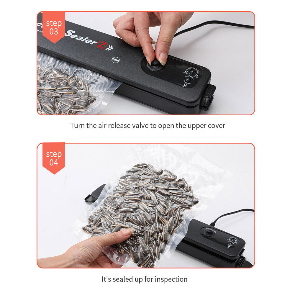 Vacuum Sealer Machine Food Storage Fresh Packaging Kitchen Heat Saver
