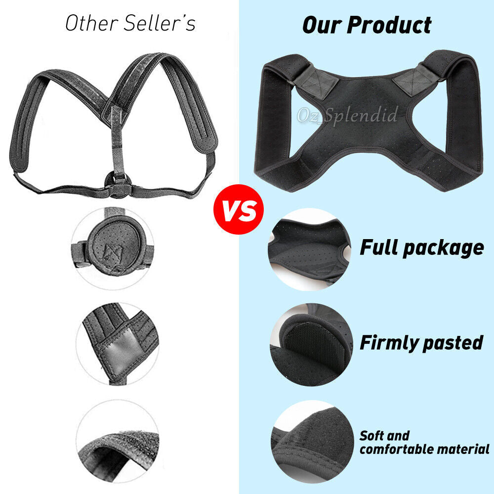 Posture Corrector Adjustable Back Shoulder Belt Support