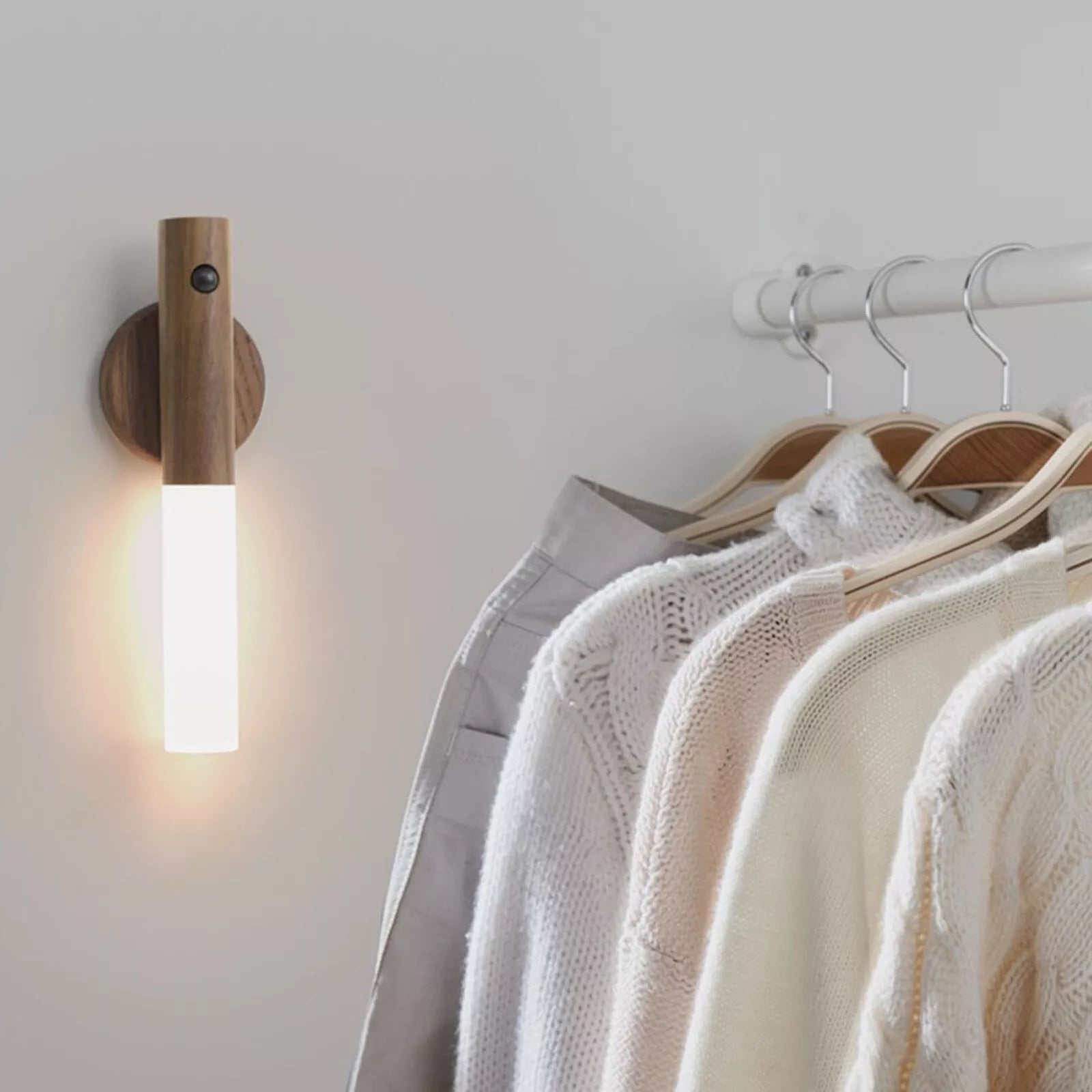 Motion Sensor Night Lights Magnet Body Sensor Hallway Night Lights Rechargeable