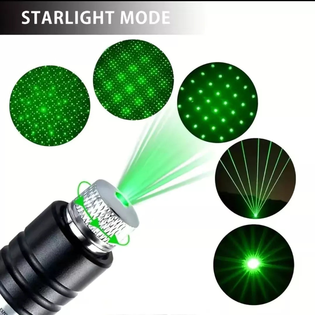 Rechargeable Green Laser Pointer High Powered Feet Long Range Laser Beam