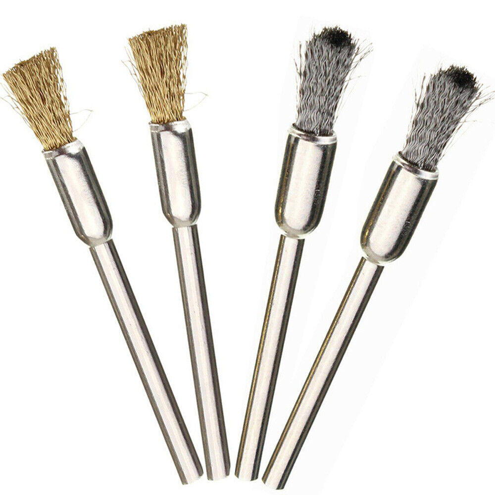 36PCS Steel Brass Wire Wheel Polishing Pad Brush Set For Dremel Rotary Tool