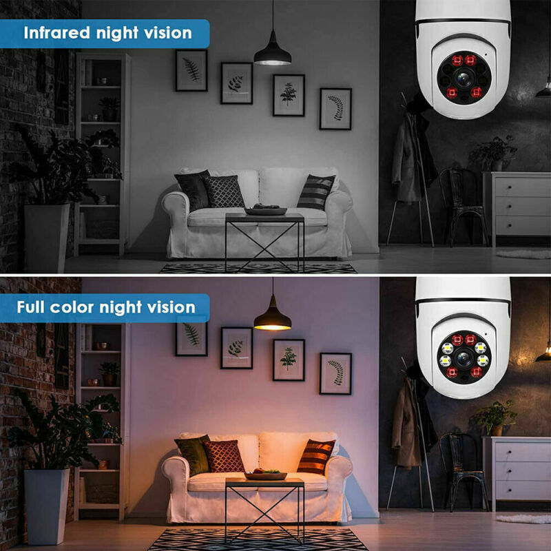 Full HD Camera E27 Bulb Home Security 1080P Wireless Wifi IP Lamp Light Camera