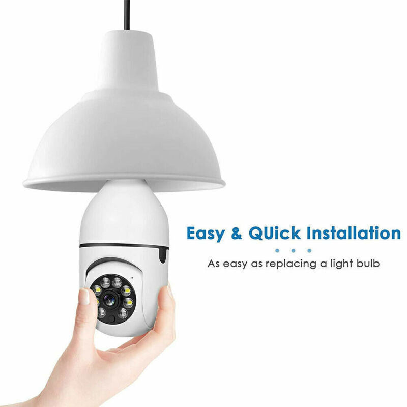 Full HD Camera E27 Bulb Home Security 1080P Wireless Wifi IP Lamp Light Camera