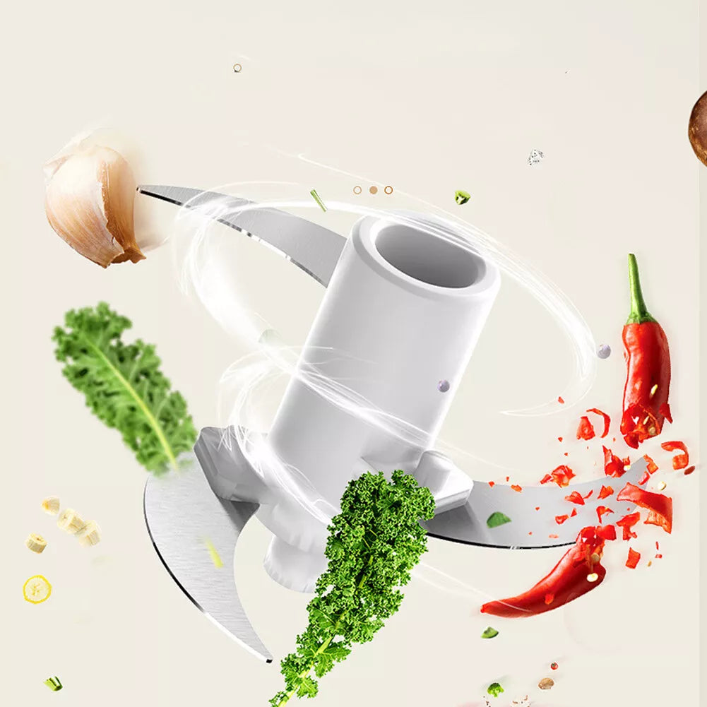 Electric Garlic Masher Crusher 350ml Baby Auxiliary Food Machine Mud Meat Grinder Portable Food Electric Processor Cooking Machine