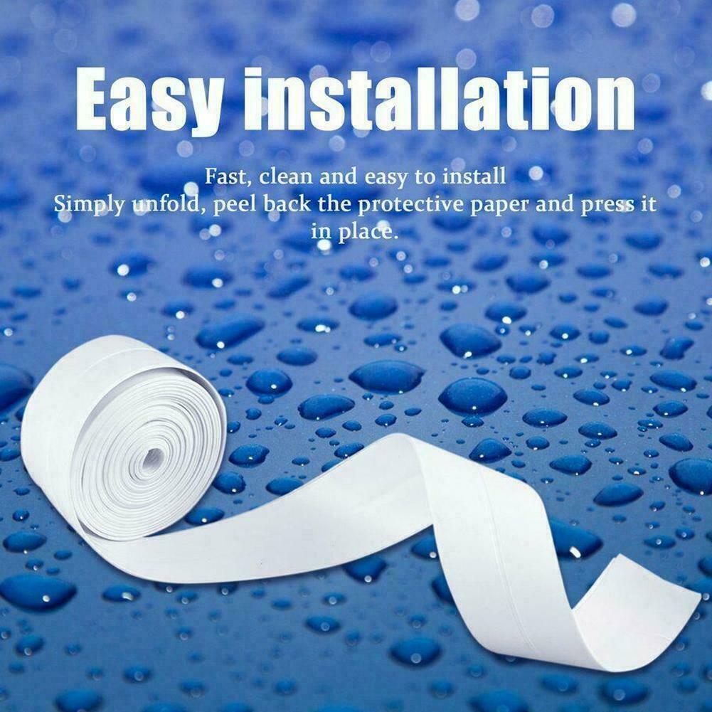 38MM*3.2M Kitchen Corner Sealant Tape Roll Waterproof Adhesive Sink Stove Gap Sticker Tool