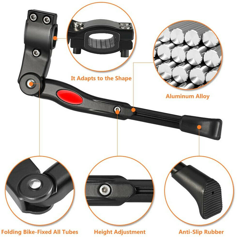 80% OFF-Bicycle Mountain Bike Adjustable Rear Kick Stand Prop Side Parking Support MTB