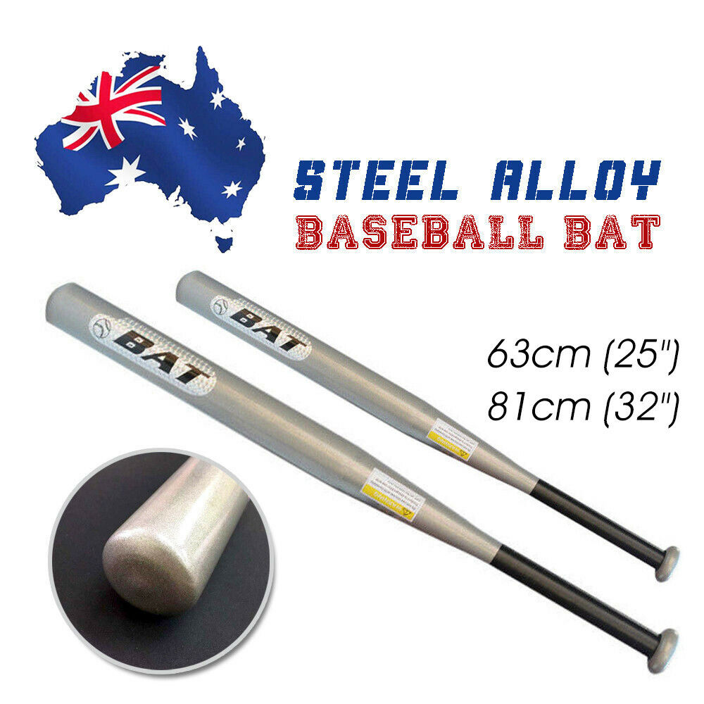 32" /25" Lightweight Steel Alloy Silver Baseball Bat