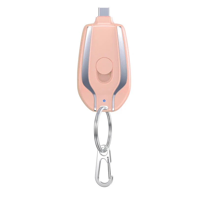 Keychain Portable Mini Power Bank Emergency Pod Charger For Phone 1500mAh
