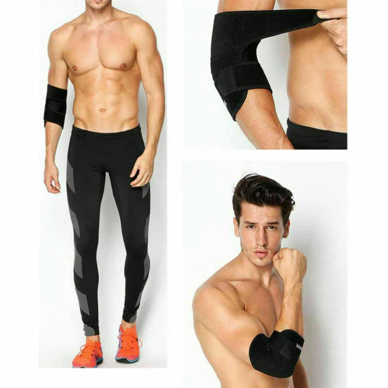 Elbow Brace Support Arm Wrap Strap Padded Gym Sport Joint Pain Arthritis Tennis