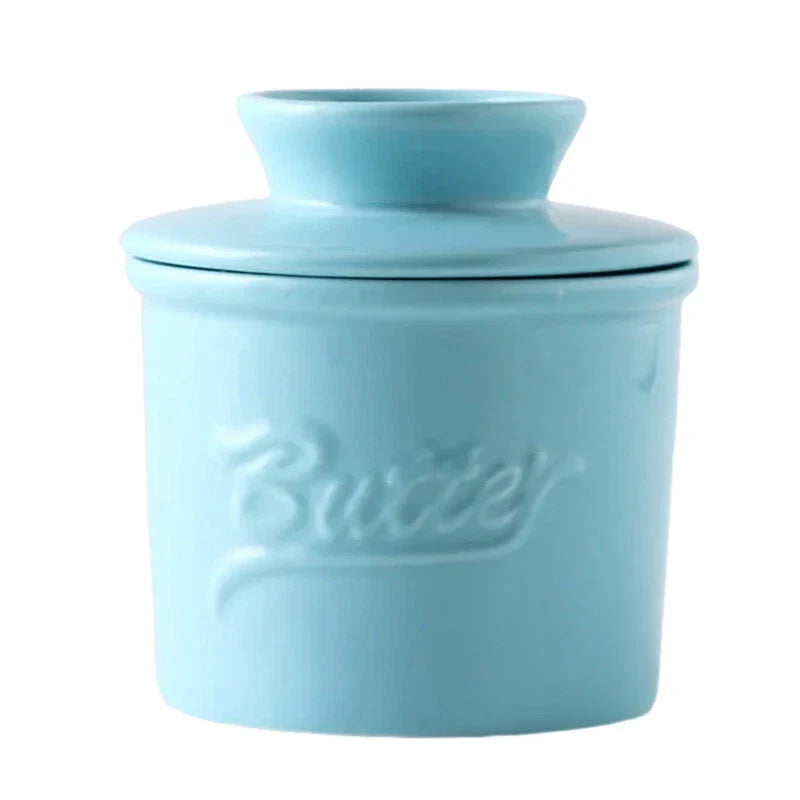 Butter-Bell Crock with Lid French Butter Keeper Ceramic Butter Dish Holder