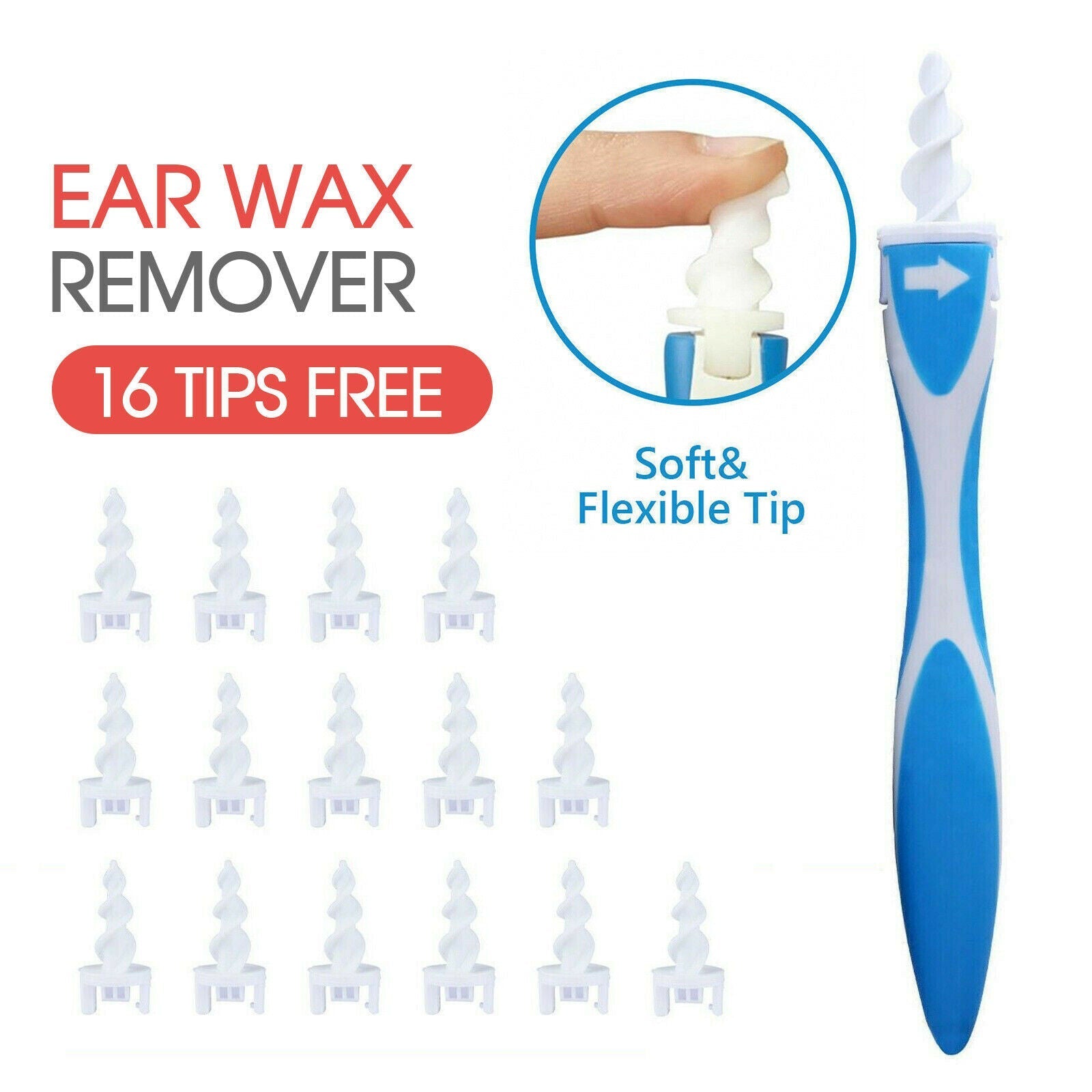 16Pcs Smart Flexible Ear Pick Spiral Removal