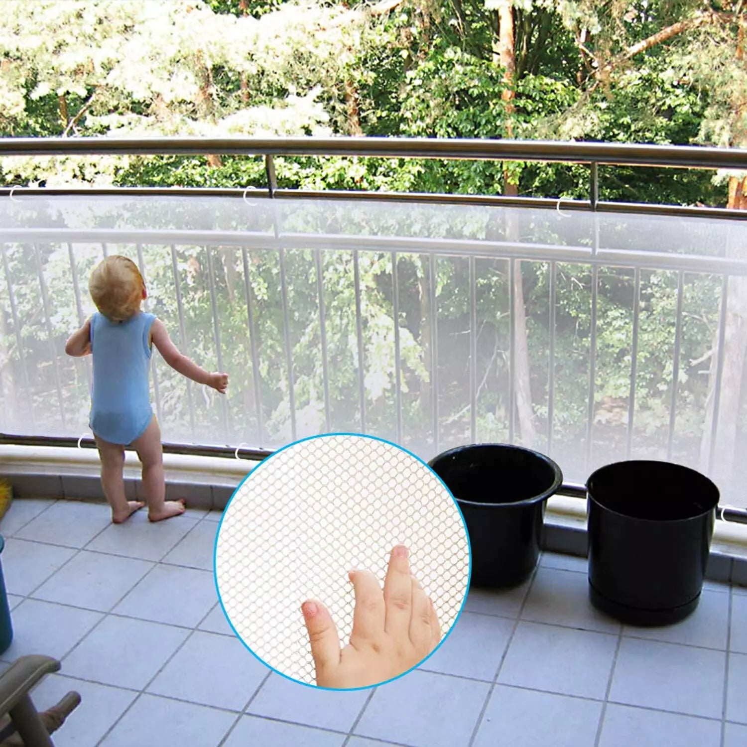 2M/3M Multi-function Balcony Safety Mesh Children Protector Fence Banister Guard Net