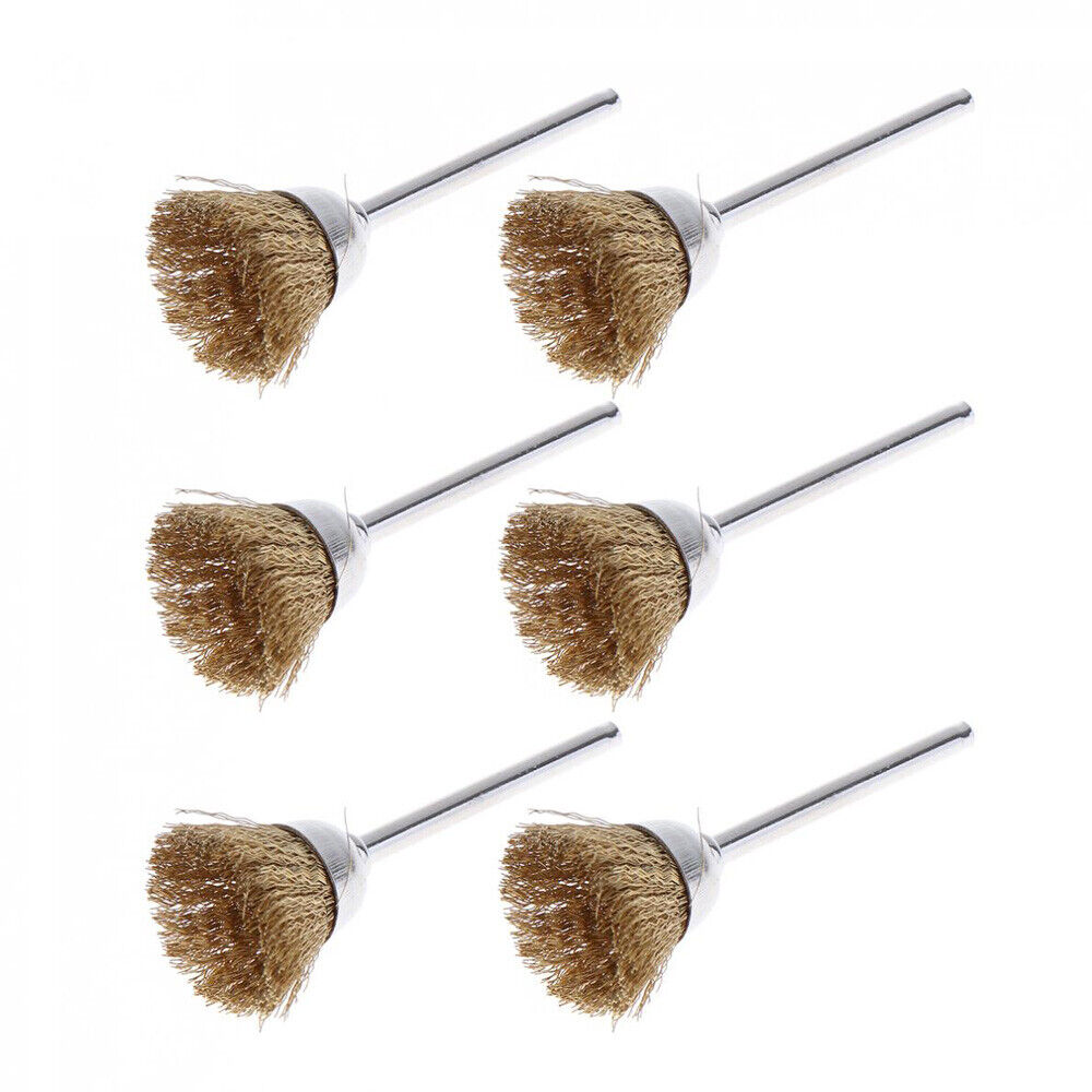 36PCS Steel Brass Wire Wheel Polishing Pad Brush Set For Dremel Rotary Tool